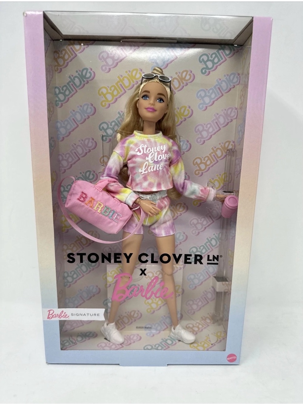 Barbie Signature Stoney Clover Lane Fashion Doll & Duffle Bag & Cup Mattel GTJ80